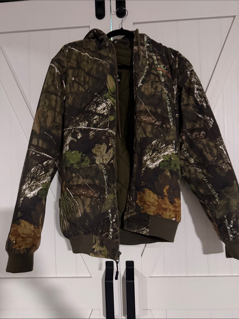 Mossy Oak Realtree-Style Camo Bomber Jacket - Olive, Brown, Green